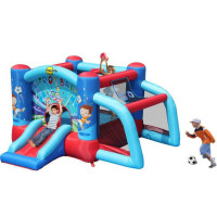 Надувной игровой центр с батутом Футбольный замок